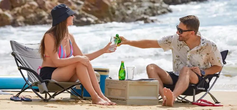 Туристический стул раскладной KingCamp Beach Chair KC1919 Grey (KC1919_GREY) - фото 3 Туристический стул раскладной KingCamp Beach Chair KC1919 Grey (KC1919_GREY) - фото 3