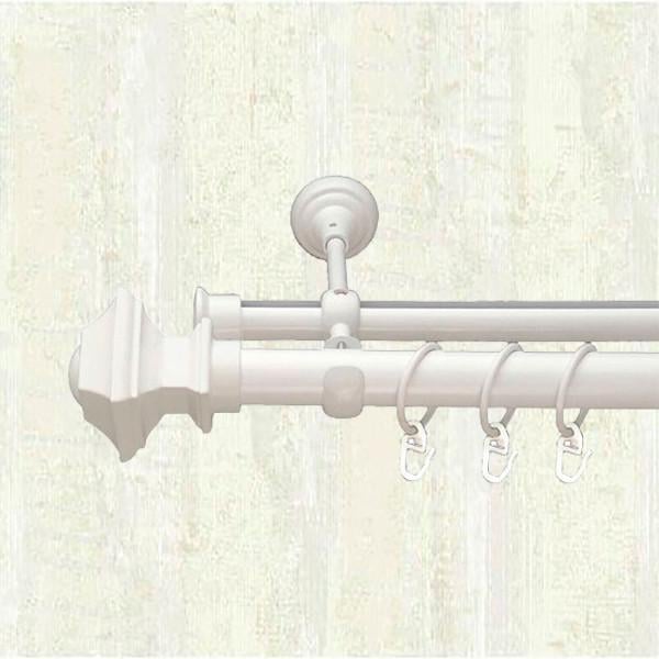 Карниз для штор Orvit Борджеза двухрядный 25/19 мм 300 см Арктик (000-5955)