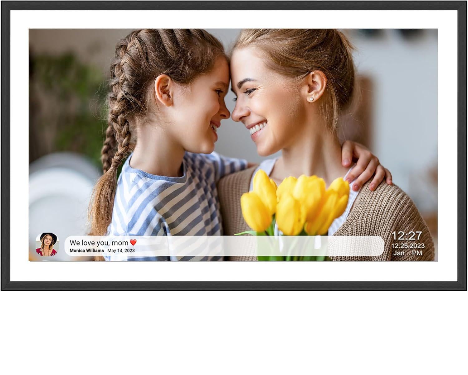 Фоторамка цифровая Wi-Fi Photo Frame 32 Гб встроенная память электронная рамка для фото с сенсорным дисплеем 15,6" (33497800)
