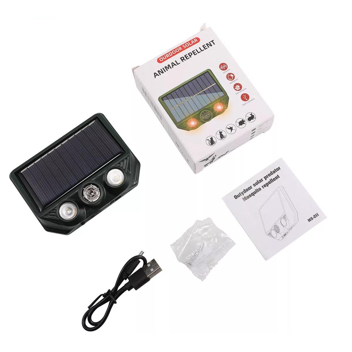 Отпугиватель животных на солнечной батарее 11200 кв.м 93х73х29 мм 20-36,5 кГц (MS-2) - фото 7 Отпугиватель животных на солнечной батарее 11200 кв.м 93х73х29 мм 20-36,5 кГц (MS-2) - фото 7