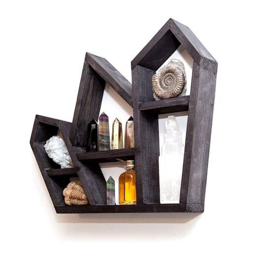 Полка настенная из дерева Кингбей левая Венге (НСП-0047112)