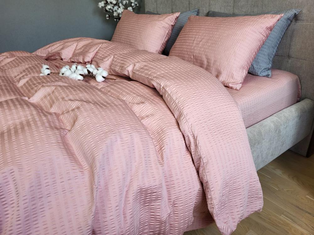 Комплект постельного белья Кис S2013 сатин Premium Gofre семейный/наволочки 50х70/70х70 см (6483) - фото 5