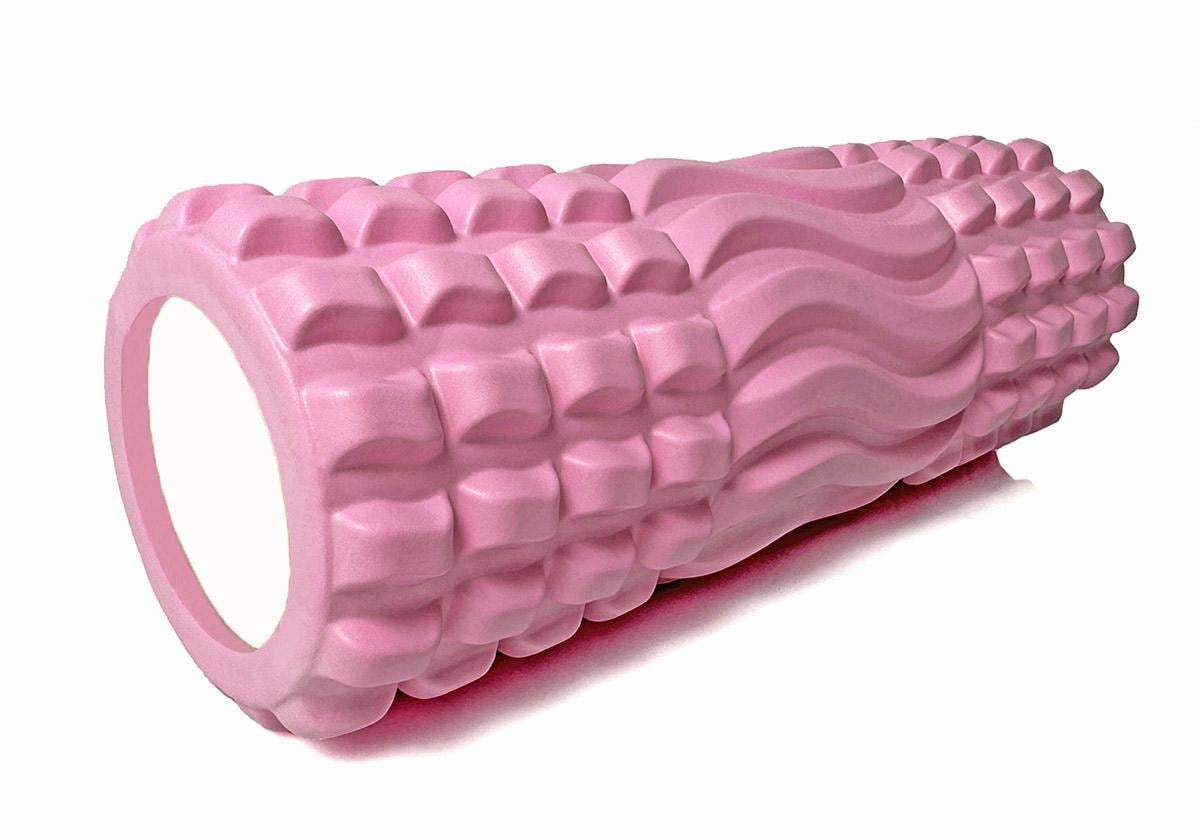 Массажный ролик EasyFit Wavyspines 33 см Розовый (EF-3701-P)