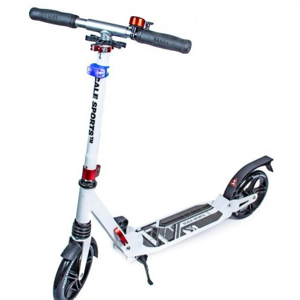 Самокат двухколесный Scale Sports SS-07 PRO складной с амортизаторами Белый