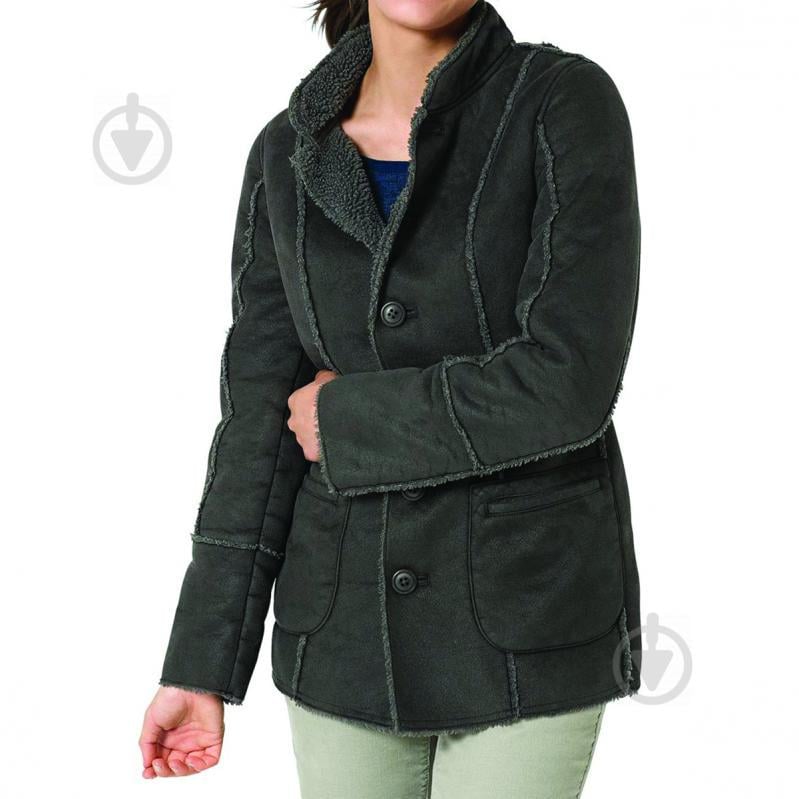 Куртка Eddie Bauer Women Lammfellimitatjacke ANTHRAZIT M Сіра (GR9928ANT-M) - фото 1