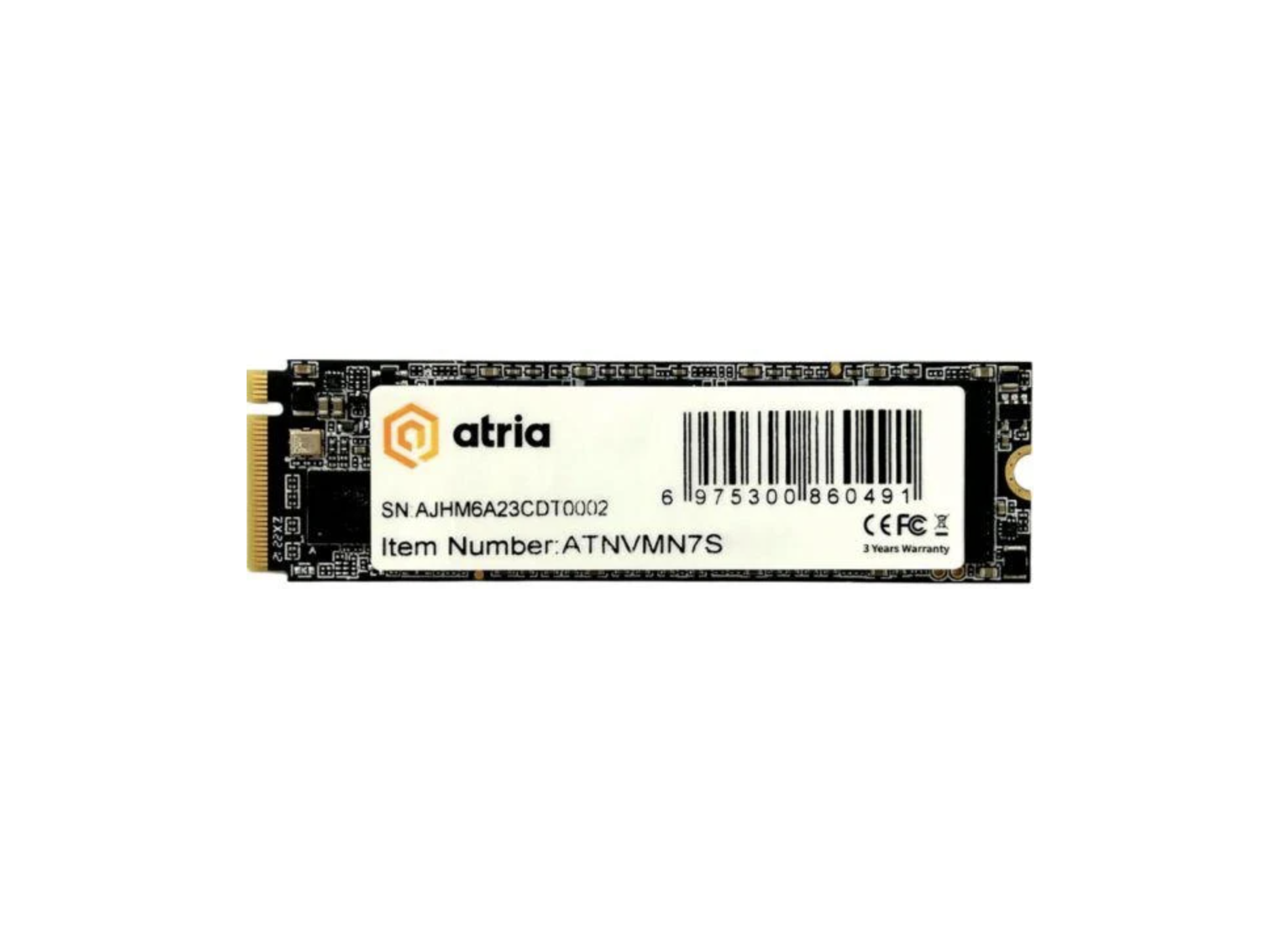 SSD-накопичувач Atria N7S 1Tb M.2 PCI-E 4.0 x4 3D TLC (ATNVMN7S/1024)