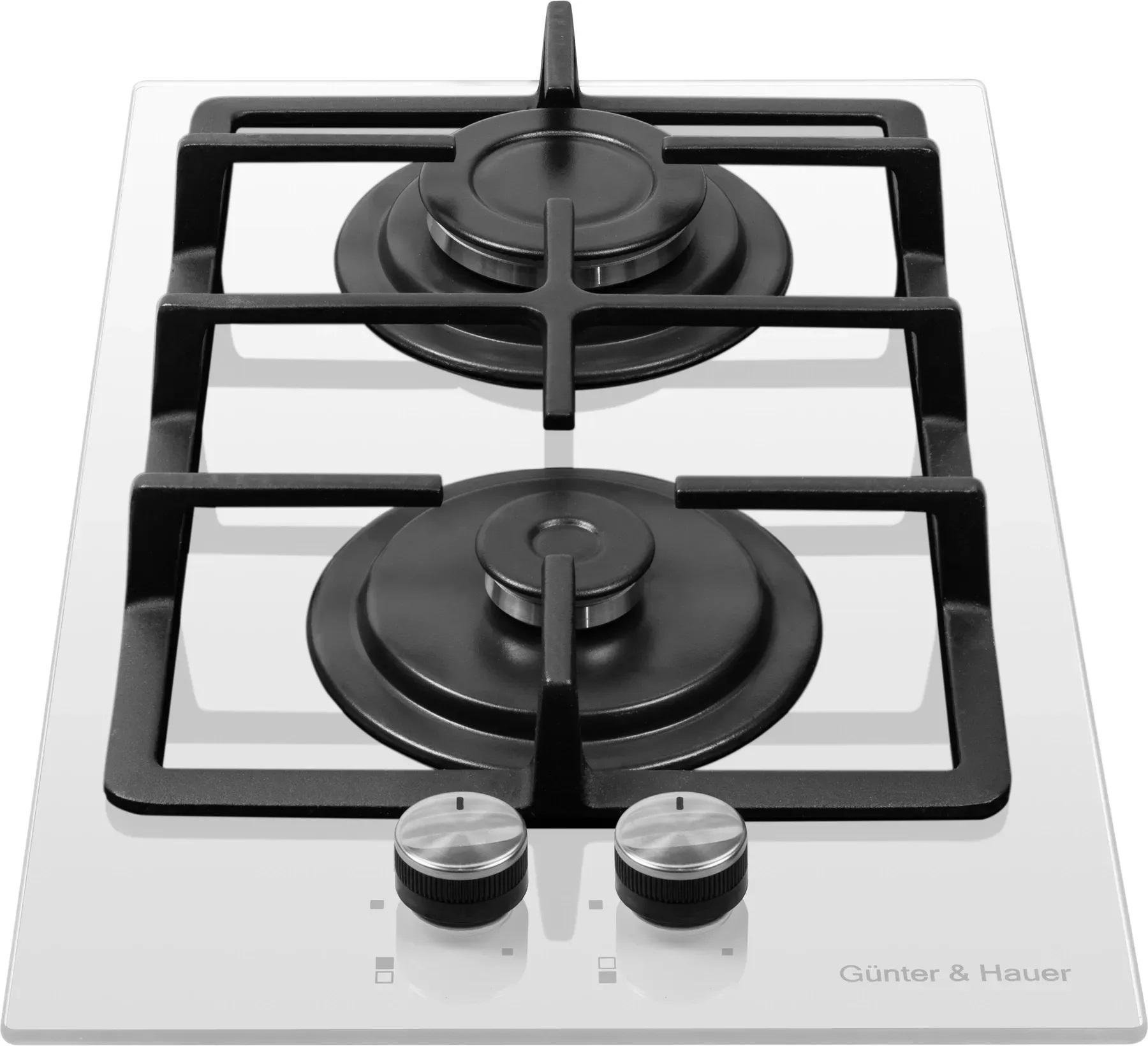 Варочная поверхность газовая Gunter&Hauer GHD 322 GL из белого стекла 30 см (28733616) - фото 5 Варочная поверхность газовая Gunter&Hauer GHD 322 GL из белого стекла 30 см (28733616) - фото 5