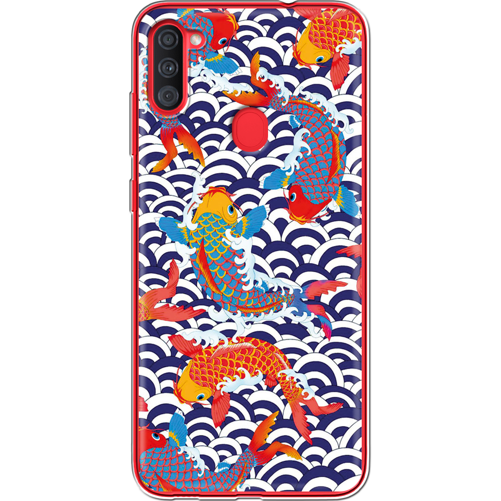 Чехол Boxface Samsung A115 Galaxy A11 Koi Fish Прозрачный силикон (39628-up2477-39628)