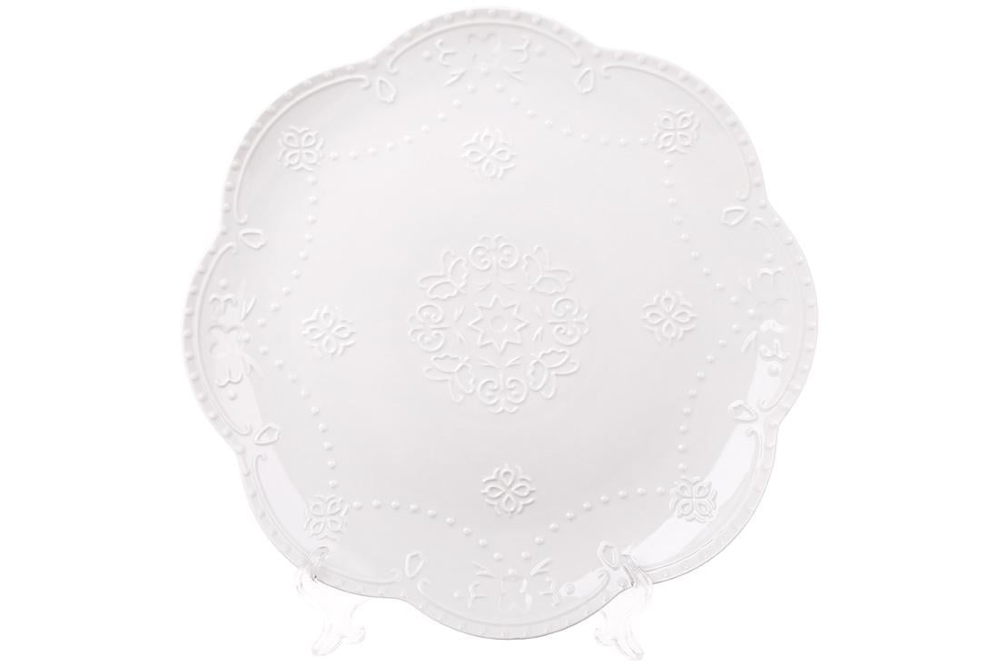 Набор блюд фарфоровых BonaDi Кружева d 30 см 2 шт. (988-379)