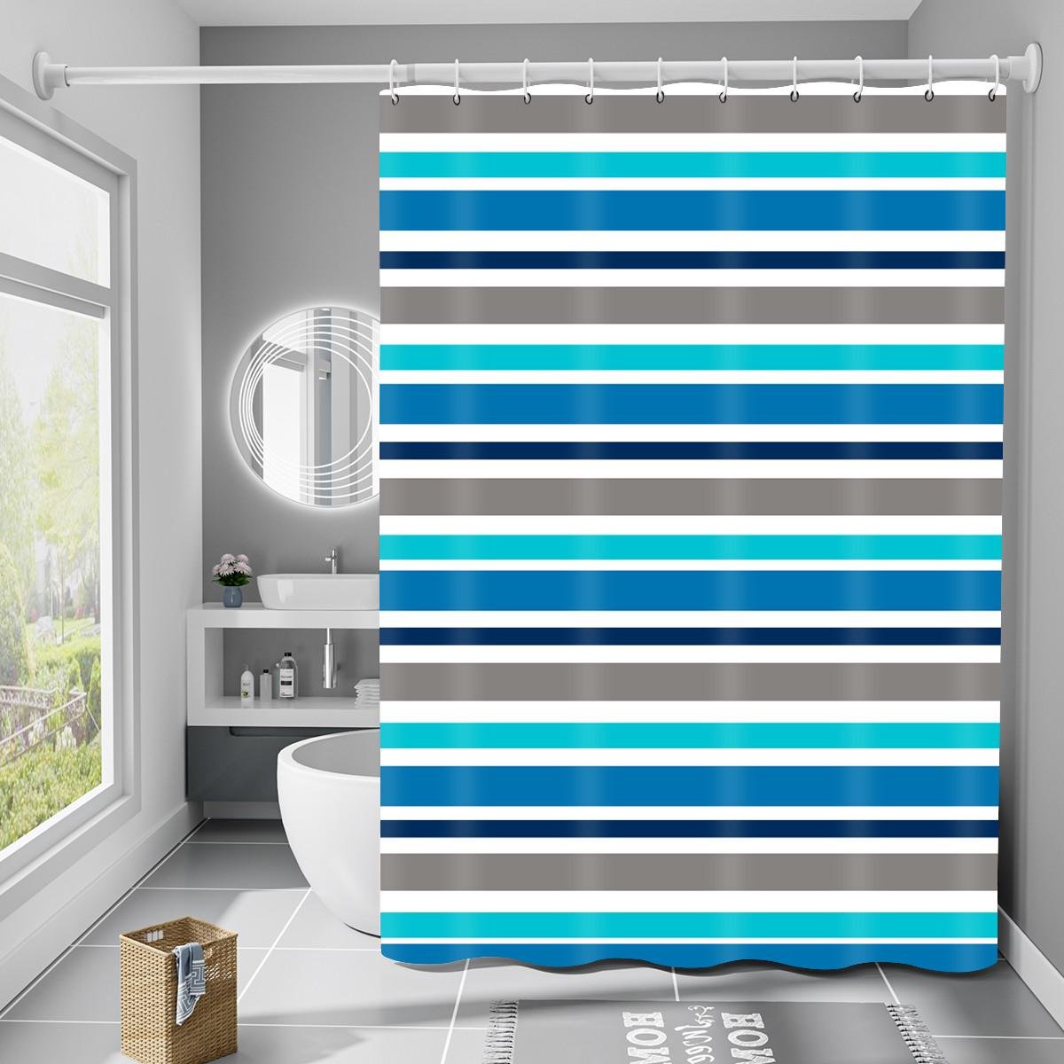 Шторка для ванной комнаты Bathlux водонепроницаемая с кольцами 180x180 см (1858162092)