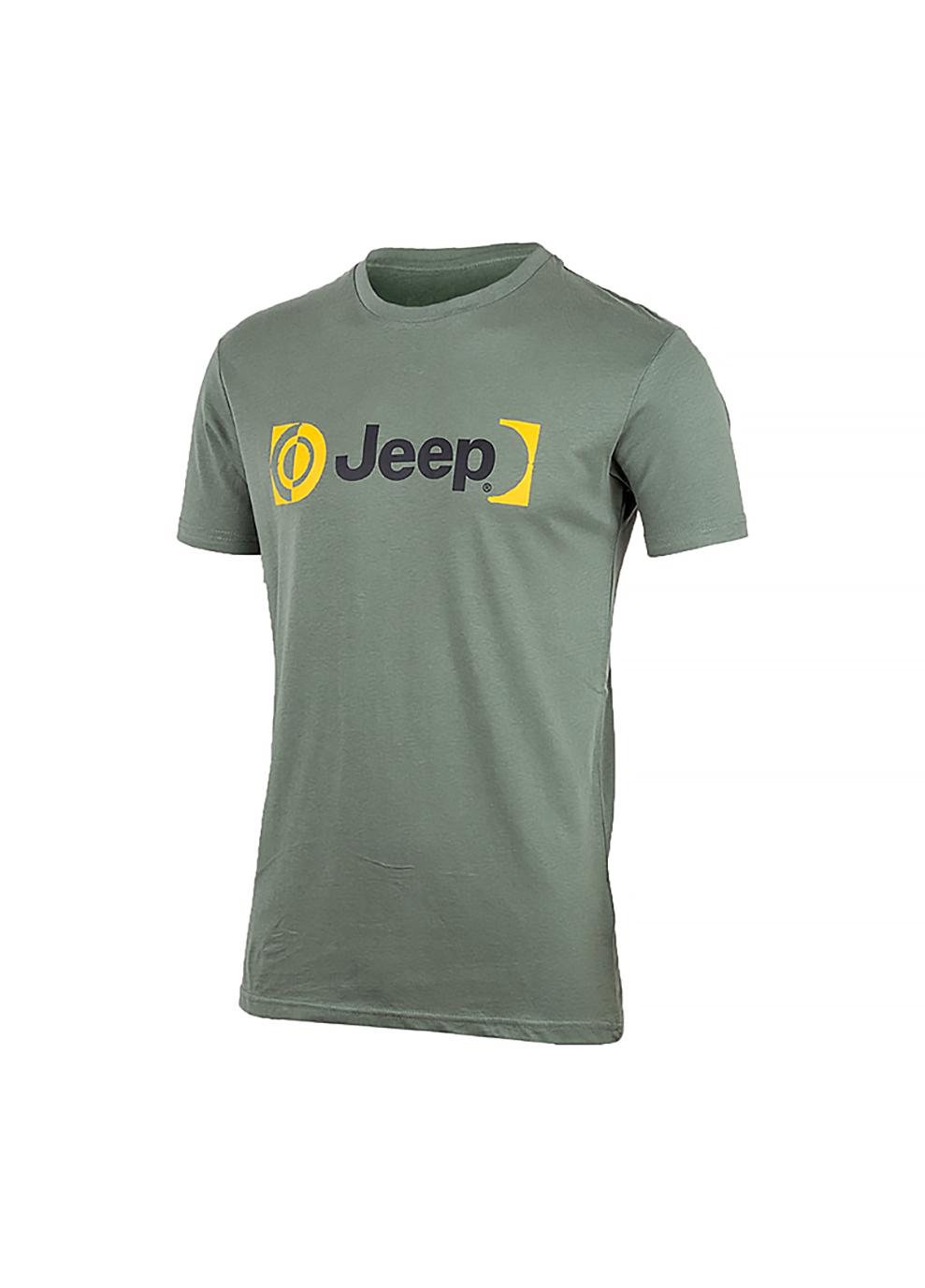 Футболка мужская JEEP T-SHIRT Paintbrush J22W L Хаки (O102590-E845 L)
