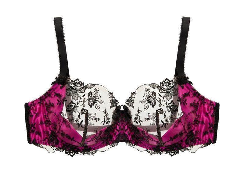 Бюстгальтер балконет Dita von Teese 75Е Фуксия (59041-fuschia)