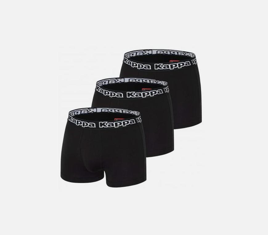 Набор трусов боксеров мужских KAPPA KONTROLL 3 шт. XXL Черный (107533835)