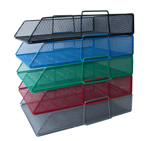 Набор лотоков для бумаг горизонтальных из металла 5 шт. (BM.6254-99)