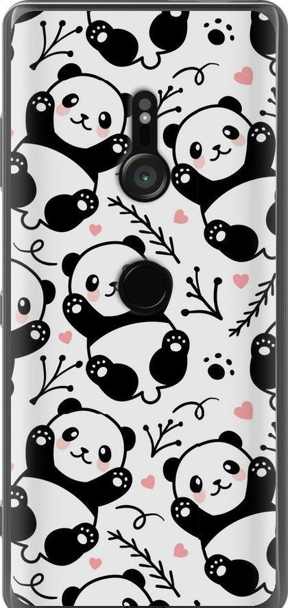 Чехол на Sony Xperia XZ3 H9436 Панды (4318u-1540-42517)