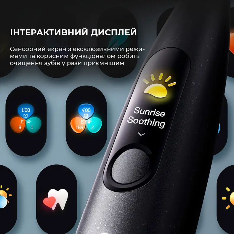 Електрична зубна щітка Oclean X Ultra Set OLED Black - фото 5