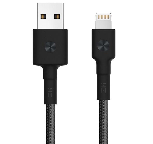 Кабель ZMi Cable USB to Lighting Kevlar AL803 2A 1 м Black