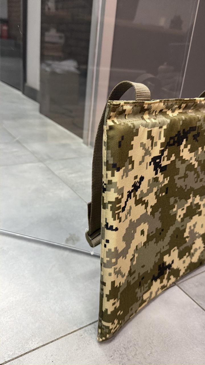 Каремат одинарный с мягким баллистическим пакетом I класса WinTac Cordura 1000D 350х300х20 мм Пиксель (247422-244579) - фото 2