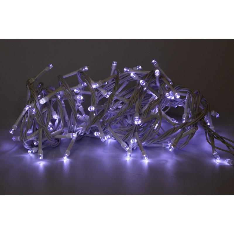 Гирлянда 5 м 100LED 8 режимов холодный белый IP44 (040483) Гирлянда 5 м 100LED 8 режимов холодный белый IP44 (040483)