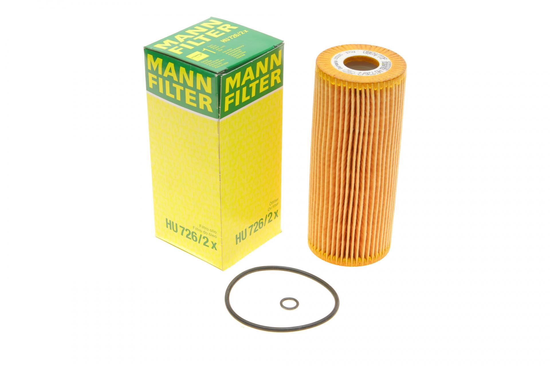 Фильтр масляный Mann-Filter для VW LT 96-/Crafter 06- 2,5TDI (HU 726/2 X)