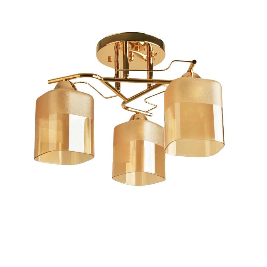 Люстра стельова на три плафони Svet SH-8295/3 FG Золотистий