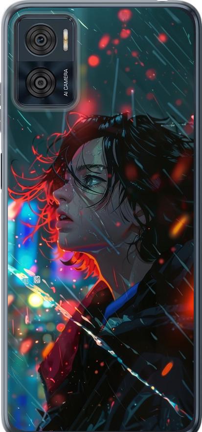 Чехол на Motorola Moto E22 Ночные огни (6096u-2974-42517)