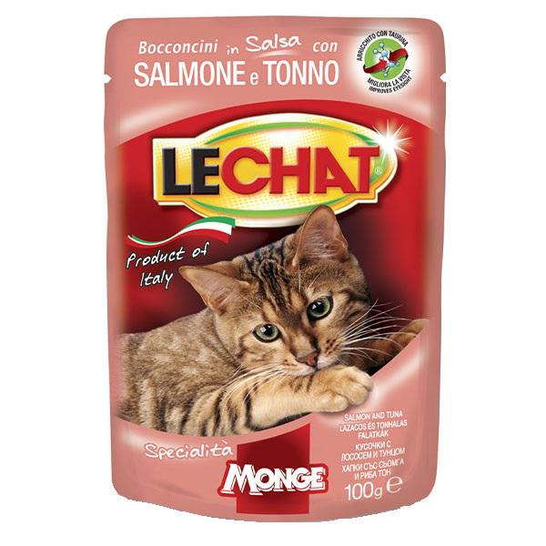 Корм для кошек влажный Monge LC Cat Wet Тунец и лосось 100 г (000025839)