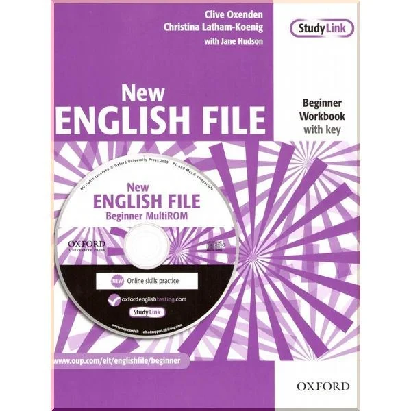 Рабочая тетрадь New English File Beginner Workbook with key and MultiROM