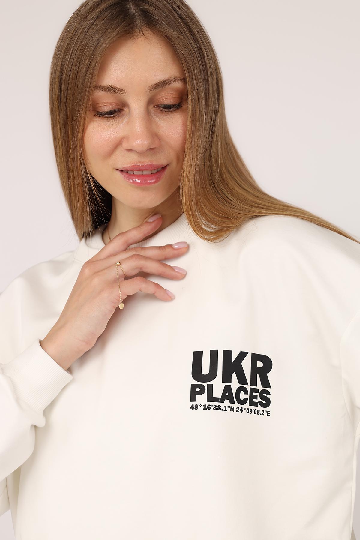 Свитшот женский ЦБ-00274618 р. 46 Белый (SKT001059049) - фото 3 Свитшот женский ЦБ-00274618 р. 46 Белый (SKT001059049) - фото 3