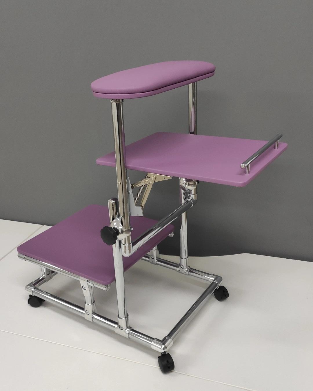 Подставка для педикюра TERTIO 2в1 с полкой Фиолетовый