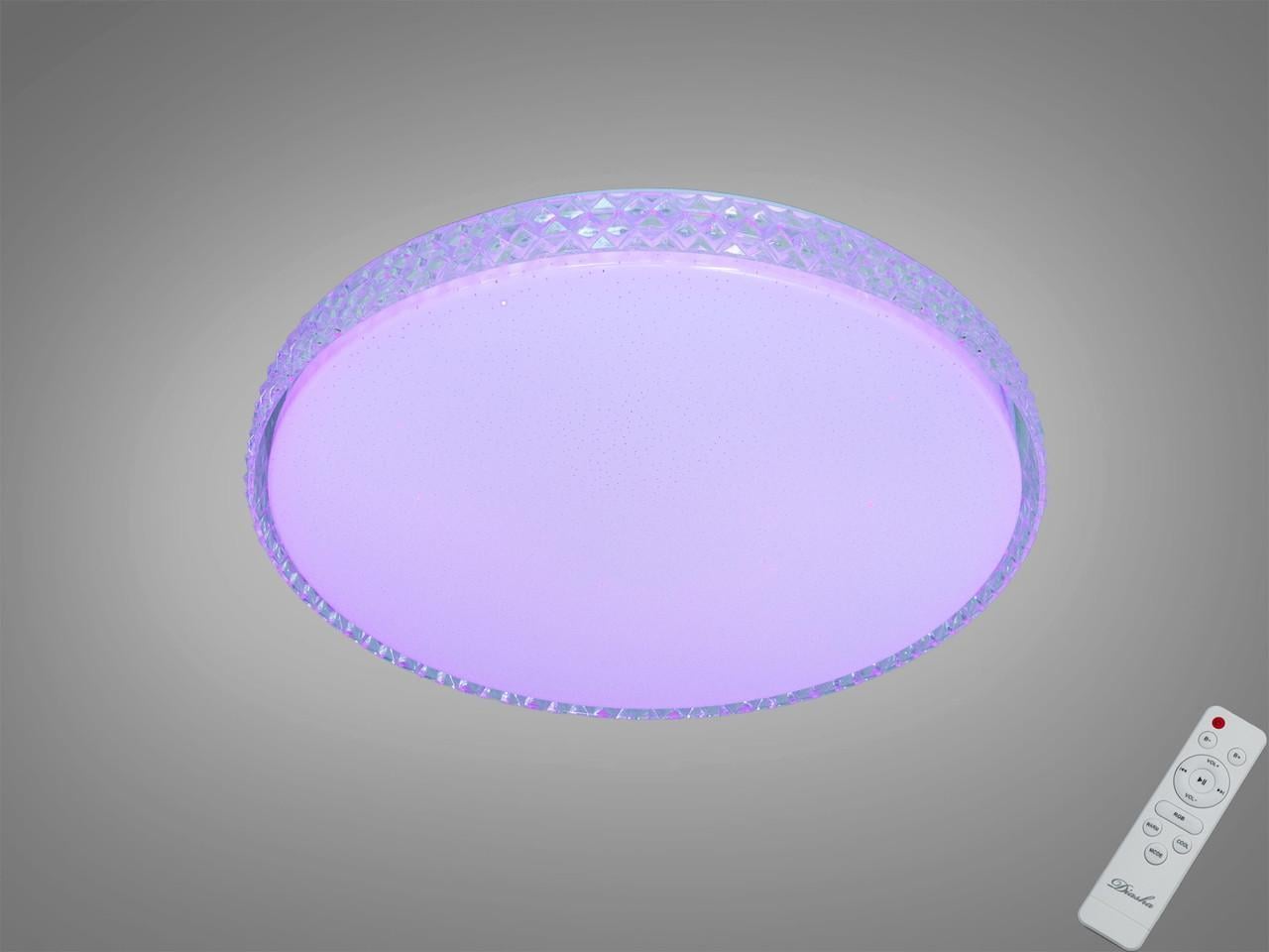 Смарт-люстра світлодіодна RGB 80В 15 м2 Білий (2989250482)
