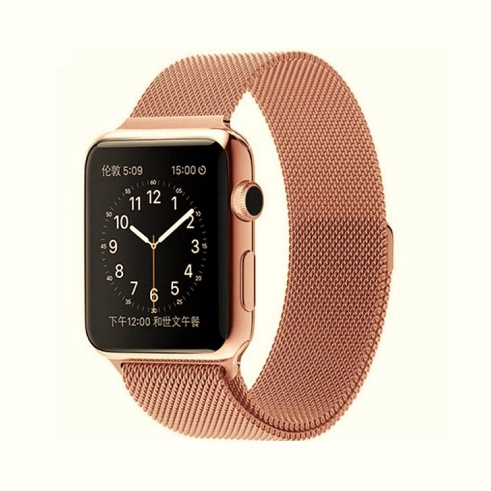 Ремешок для смарт-часов Milanese loop steel bracelet Apple watch 38/40 мм Rose gold (1374322804)