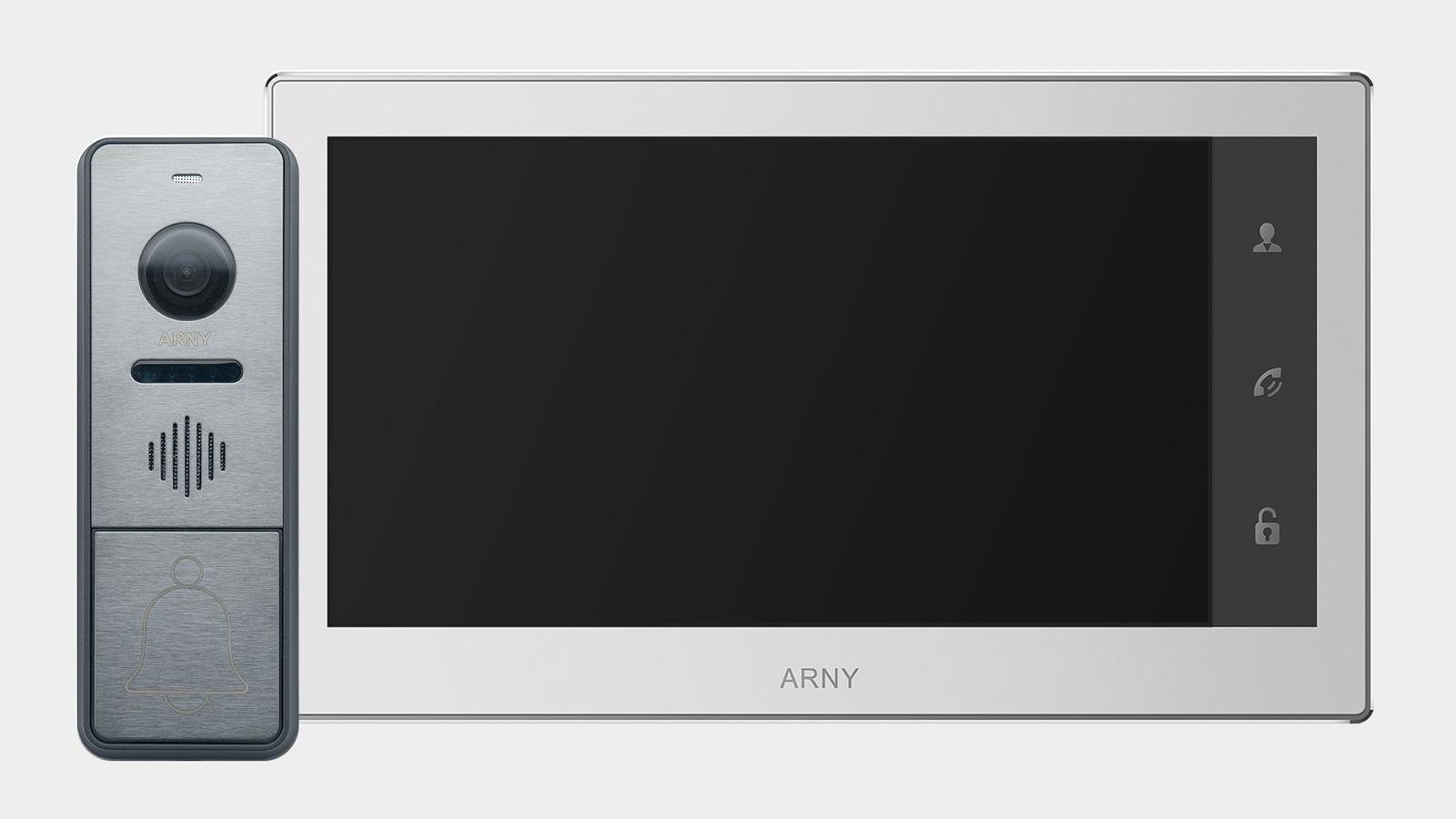 Комплект відеодомофона ARNY AVD-7430 IPS Білий/Графітовий (121953)