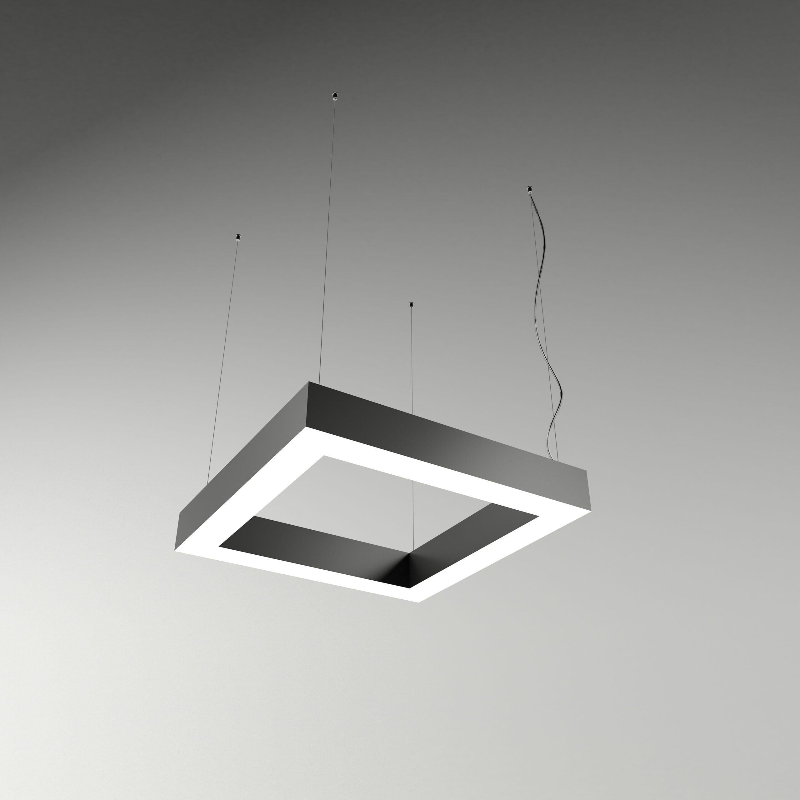 Светильник квадратный подвесной MG Shadow 4x2000х70х80 мм 245 Вт (4410199)