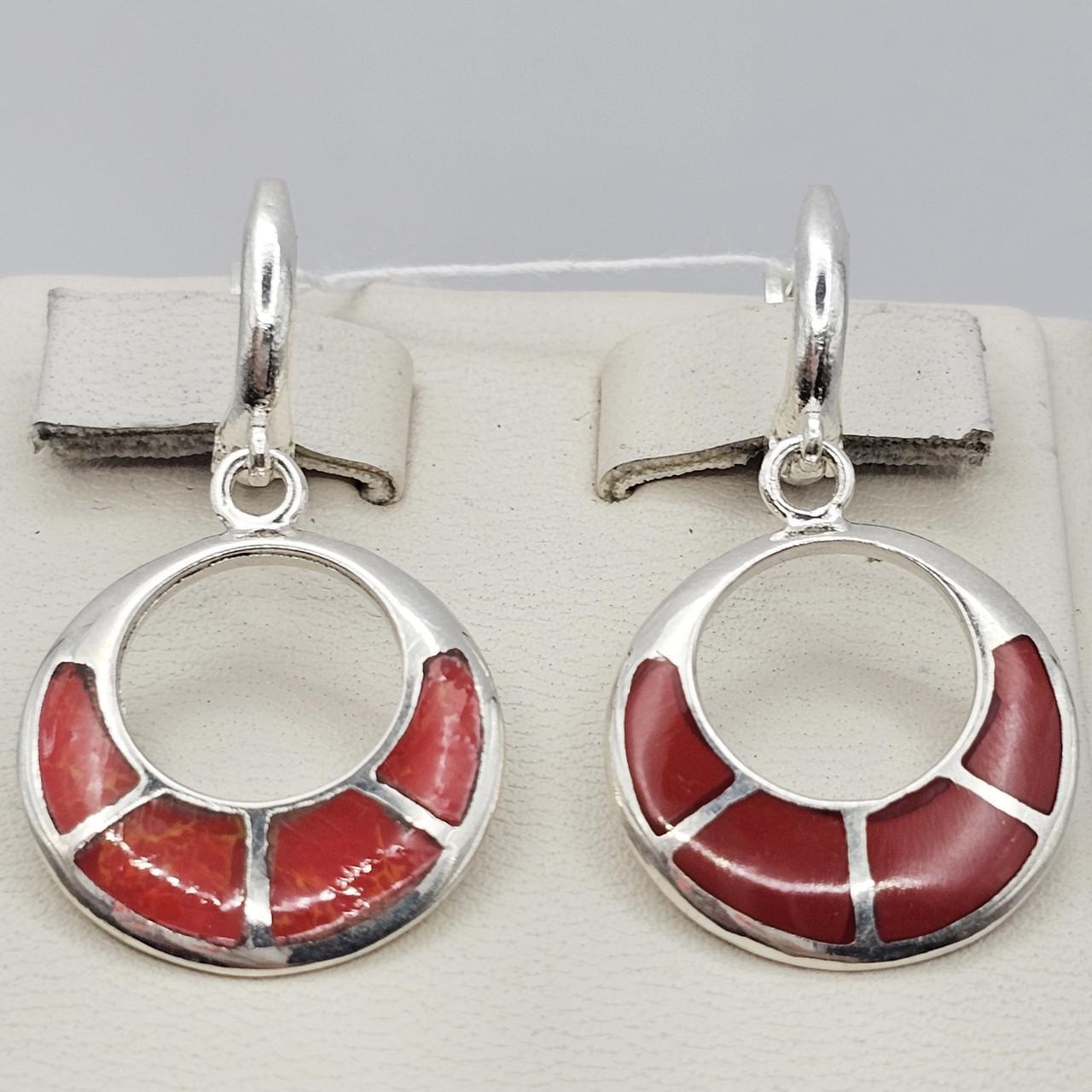Серебряные серьги с кораллом 5,94 г (2988154167) Серебряные серьги с кораллом 5,94 г (2988154167)