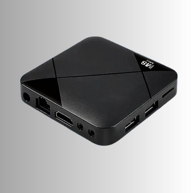 Ігрова приставка M8 mini 4K до Android телевізора з вбудованим емулятором ретро ігор та джойстиками (28810688) - фото 4