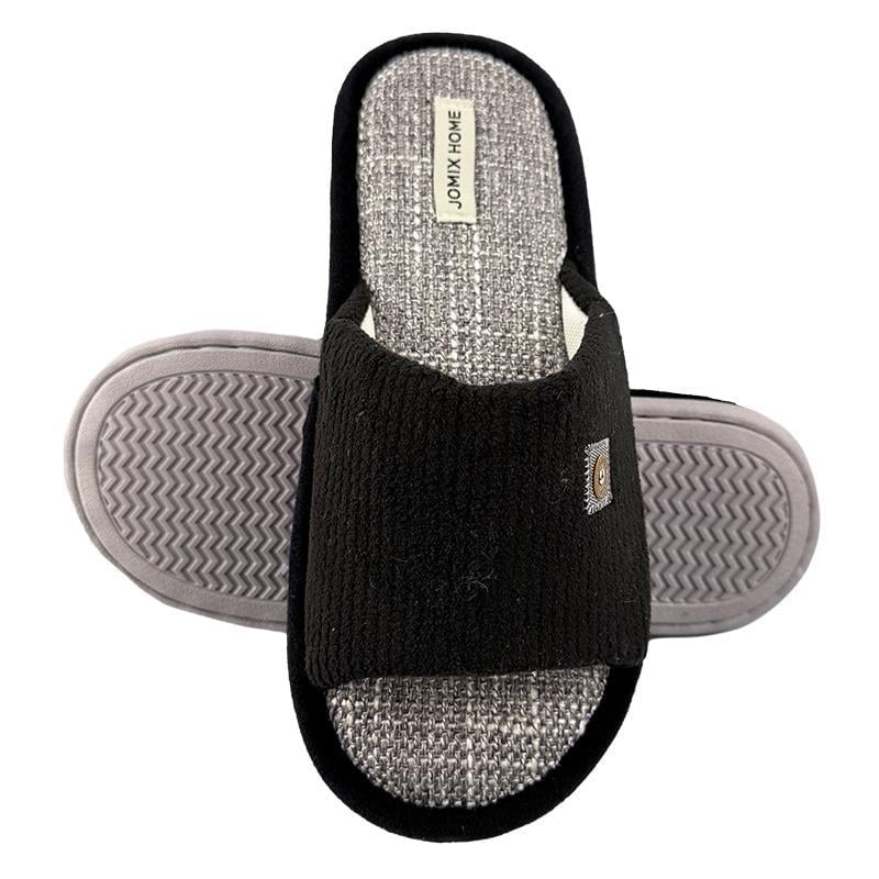 Комнатные мужские тапочки открытые 10408-1 p. 42 27 см Черный