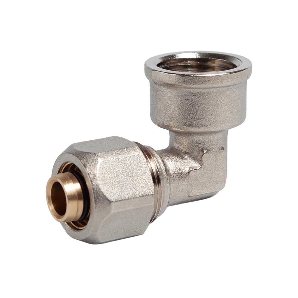 Коліно обтискне 20 мм х 1/2" з переходом на внутрішню різьбу