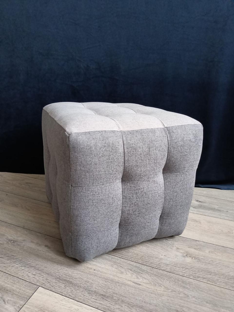 Пуф квадрат 45х45х45 см Сірий (1652903449) - фото 3 Пуф квадрат 45х45х45 см Сірий (1652903449) - фото 3