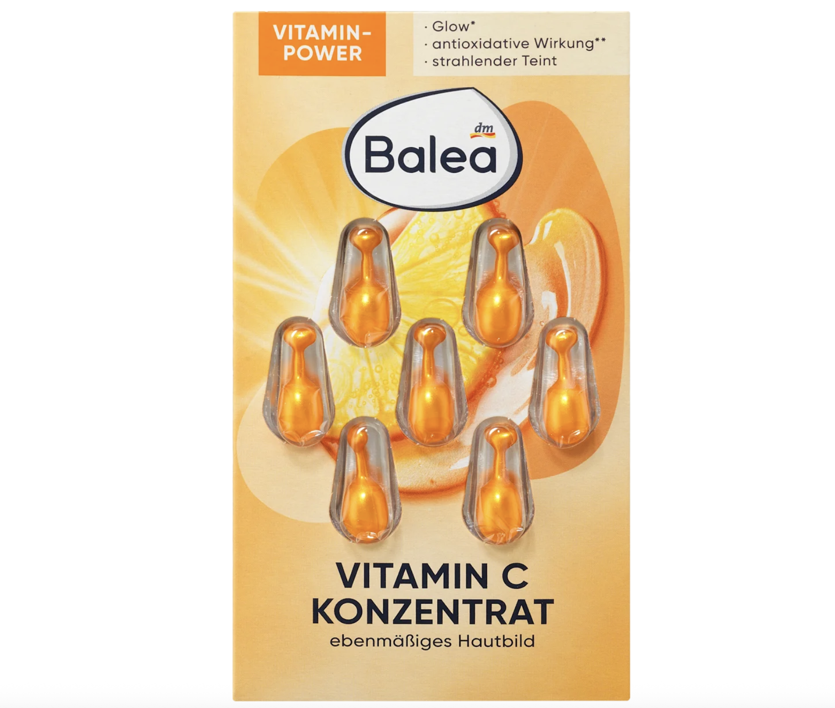 Сыворотка для лица Balea Vitamin C с витамином C в капсулах 7 шт.