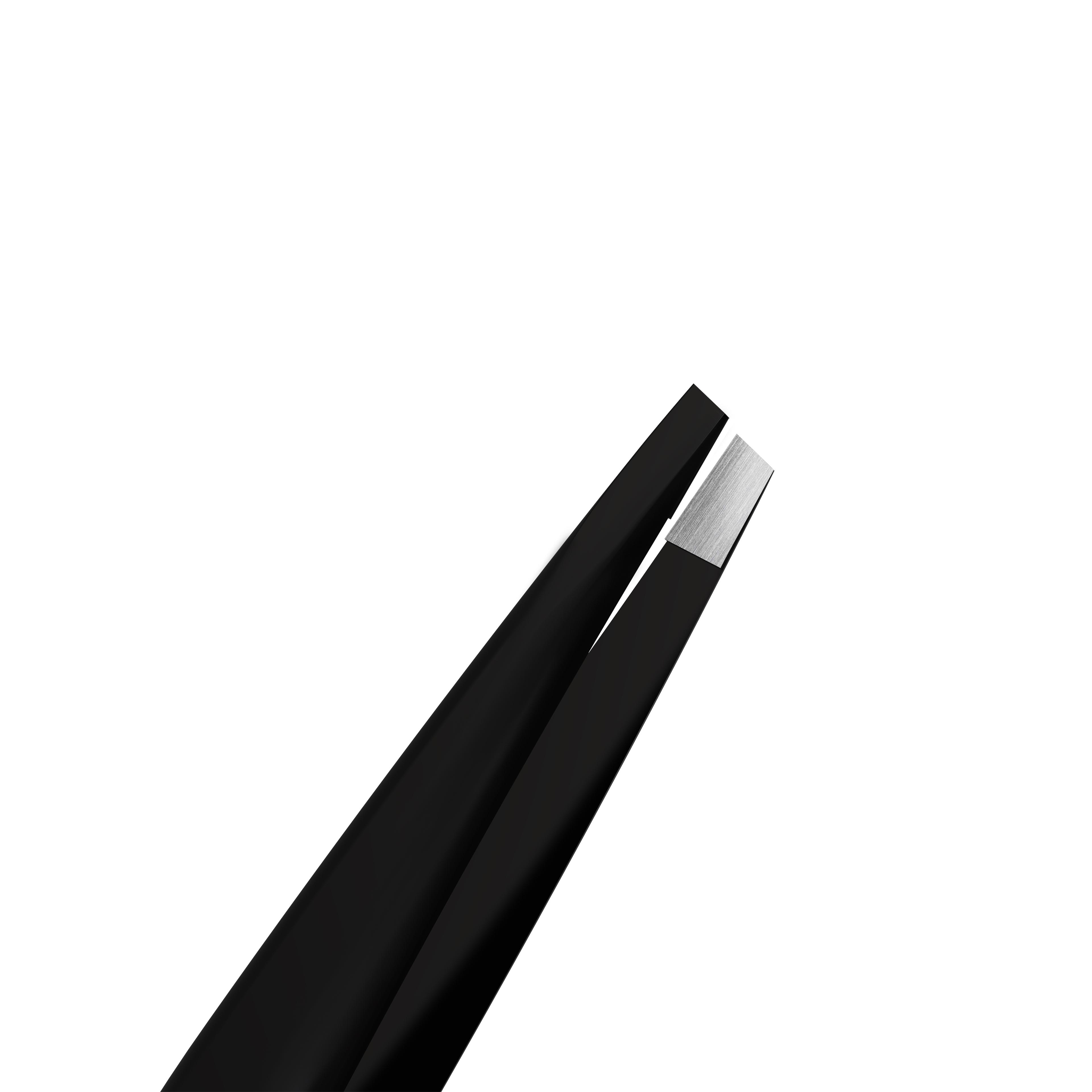 Пінцет для брів STALEKS EXPERT 11 TYPE 4 вузький скошений Чорний (TE-11/4b) - фото 2
