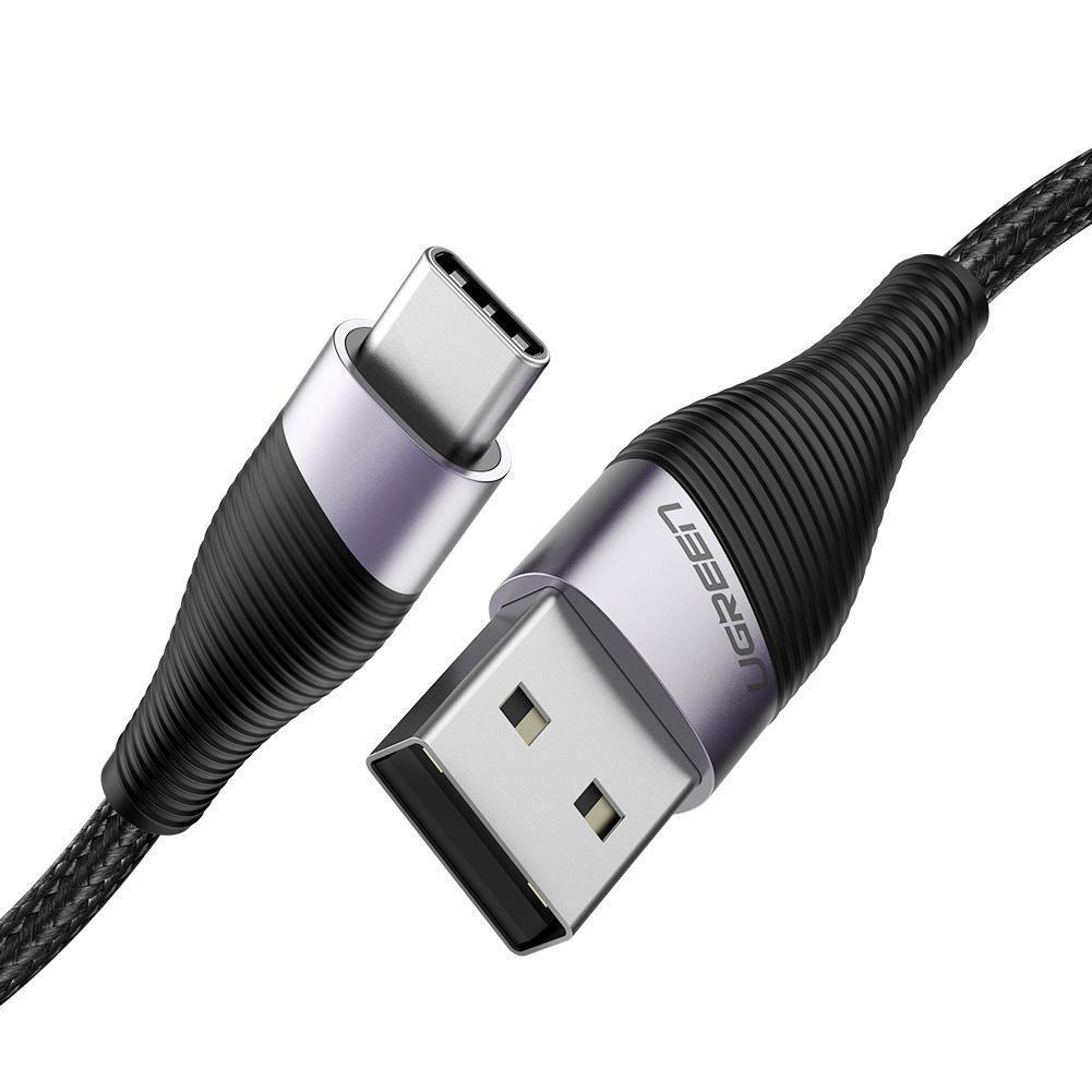 Кабель зарядный Ugreen USB to Type-C QC 3,0 с нейлоновой оплеткой 2 м (US288)