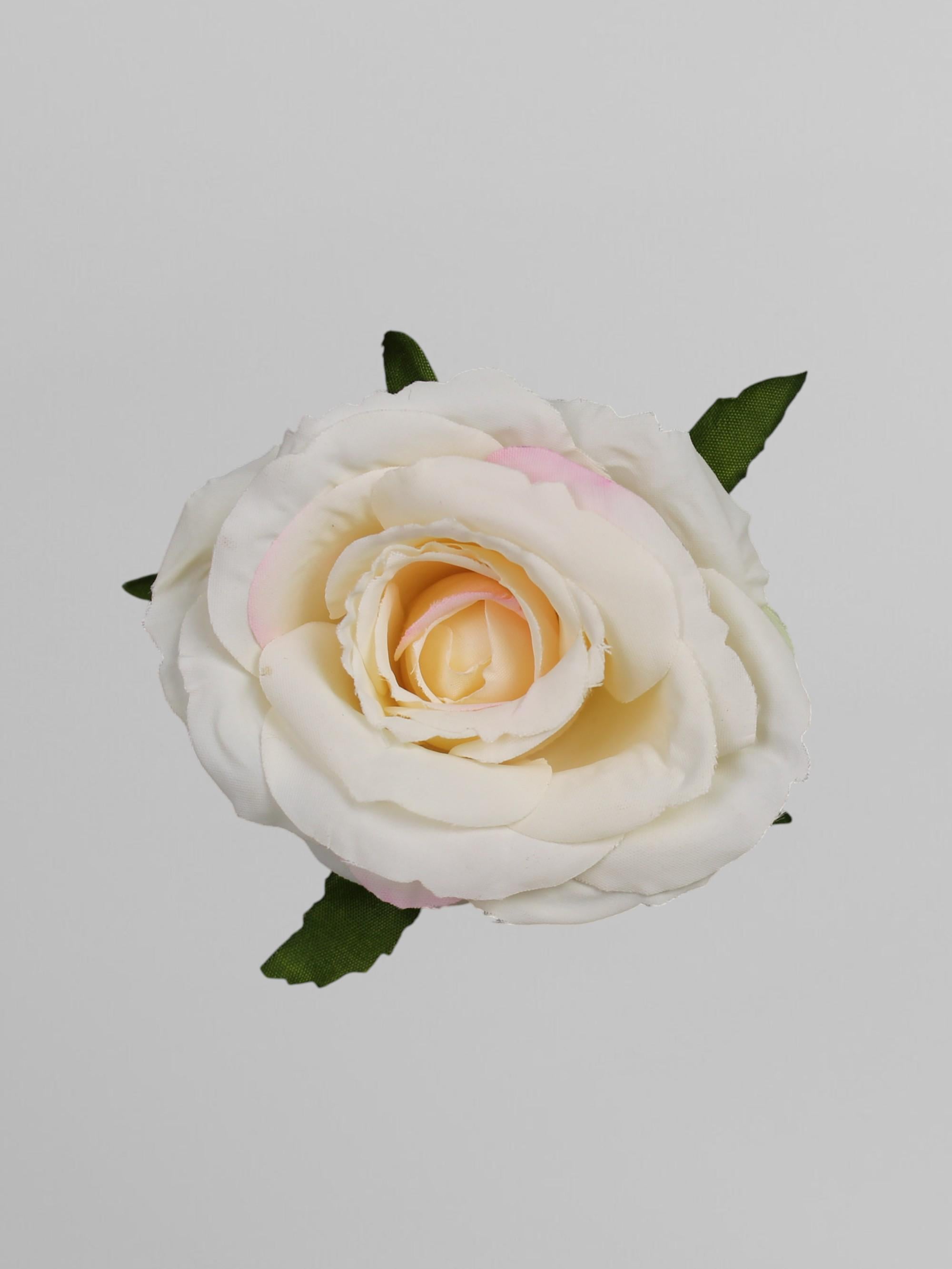 Головка розы искусственная 6 см Кремово-розовый (К02146)