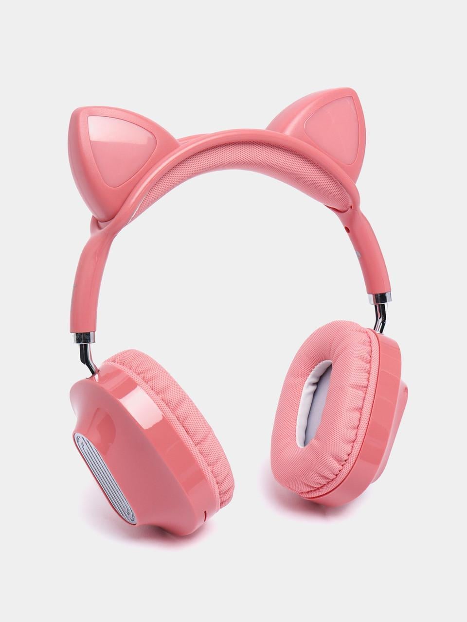 Навушники Hoco Skill cat ear BT ESD13 з вушками Рожевий (2005106428)