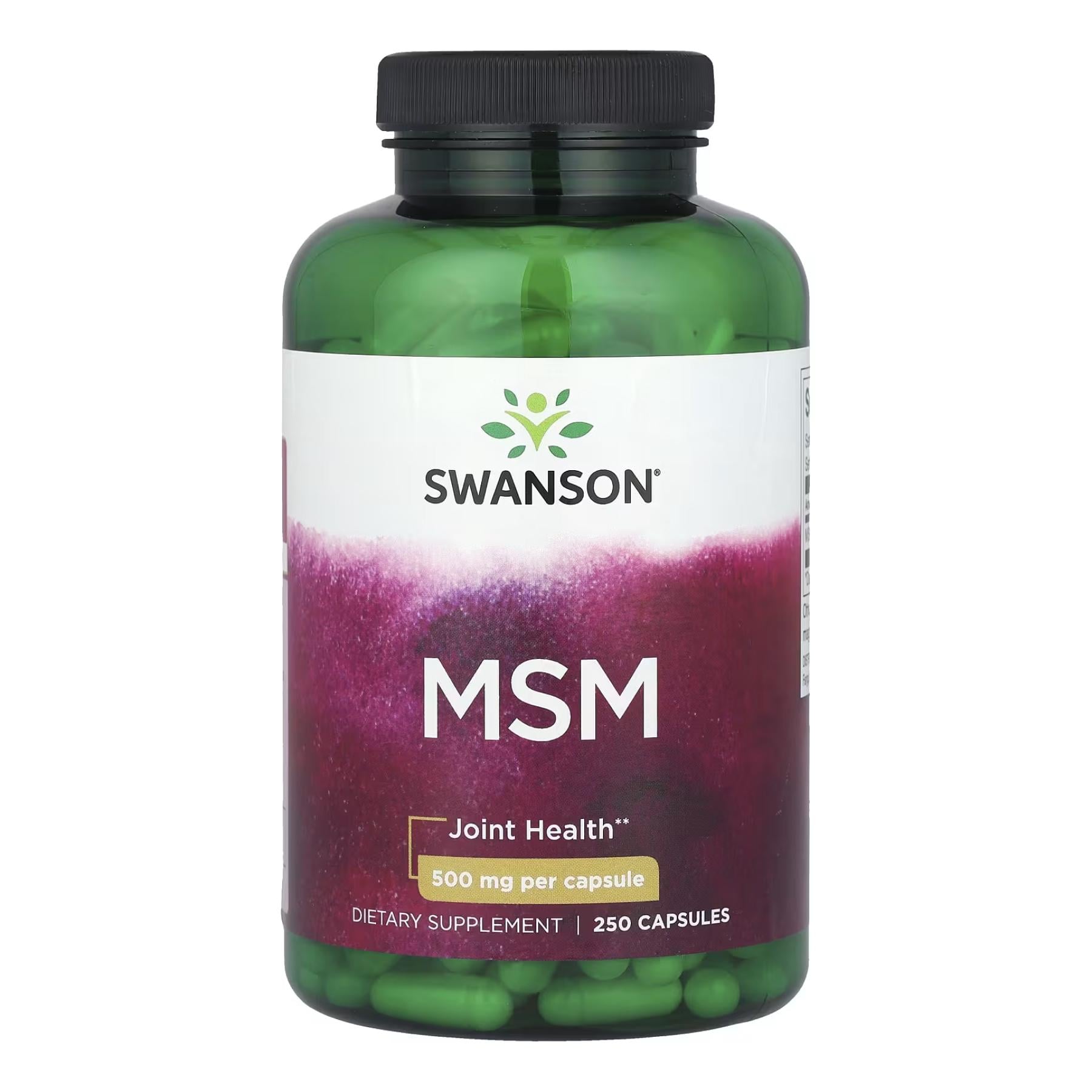 Хондропротектор Swanson MSM 500 мг 250 caps