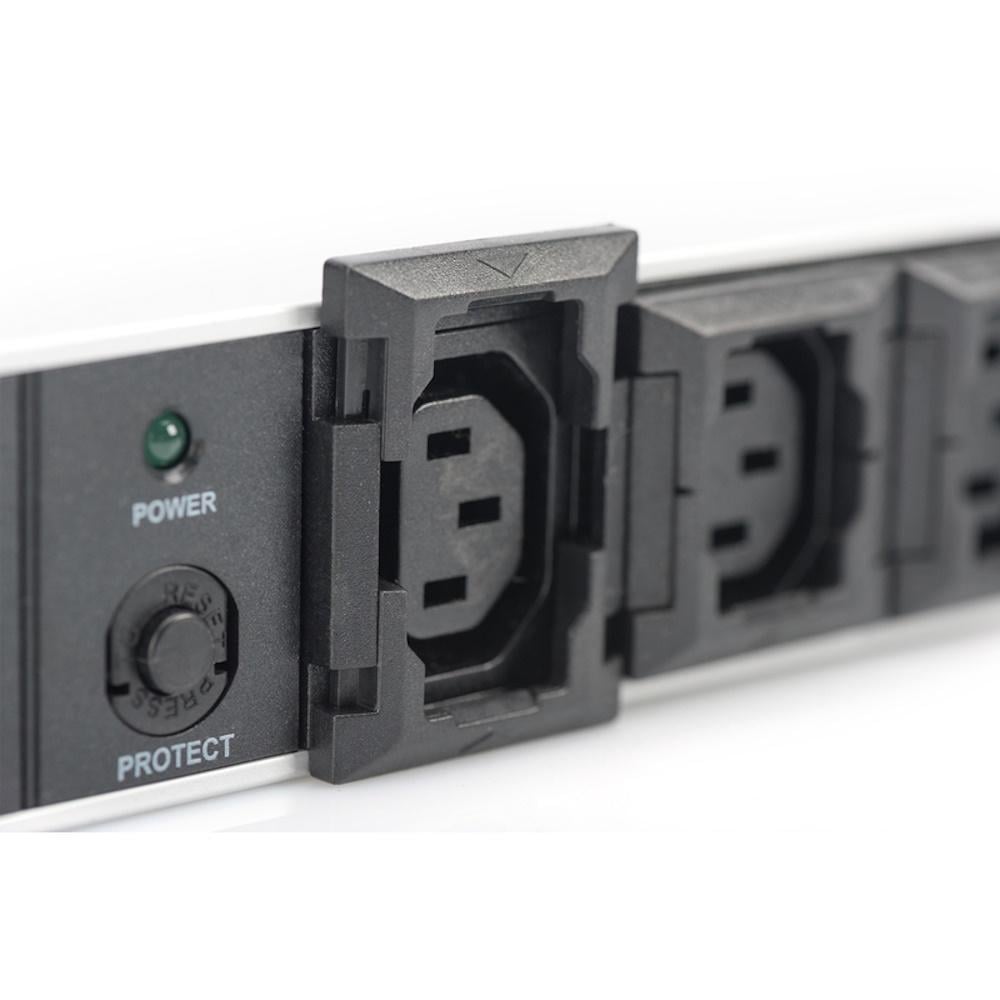 Блок розеток Digitus 1U 10xC13 з запобіжником та вилкою C14 10A 250V (30363310) - фото 4 Блок розеток Digitus 1U 10xC13 з запобіжником та вилкою C14 10A 250V (30363310) - фото 4