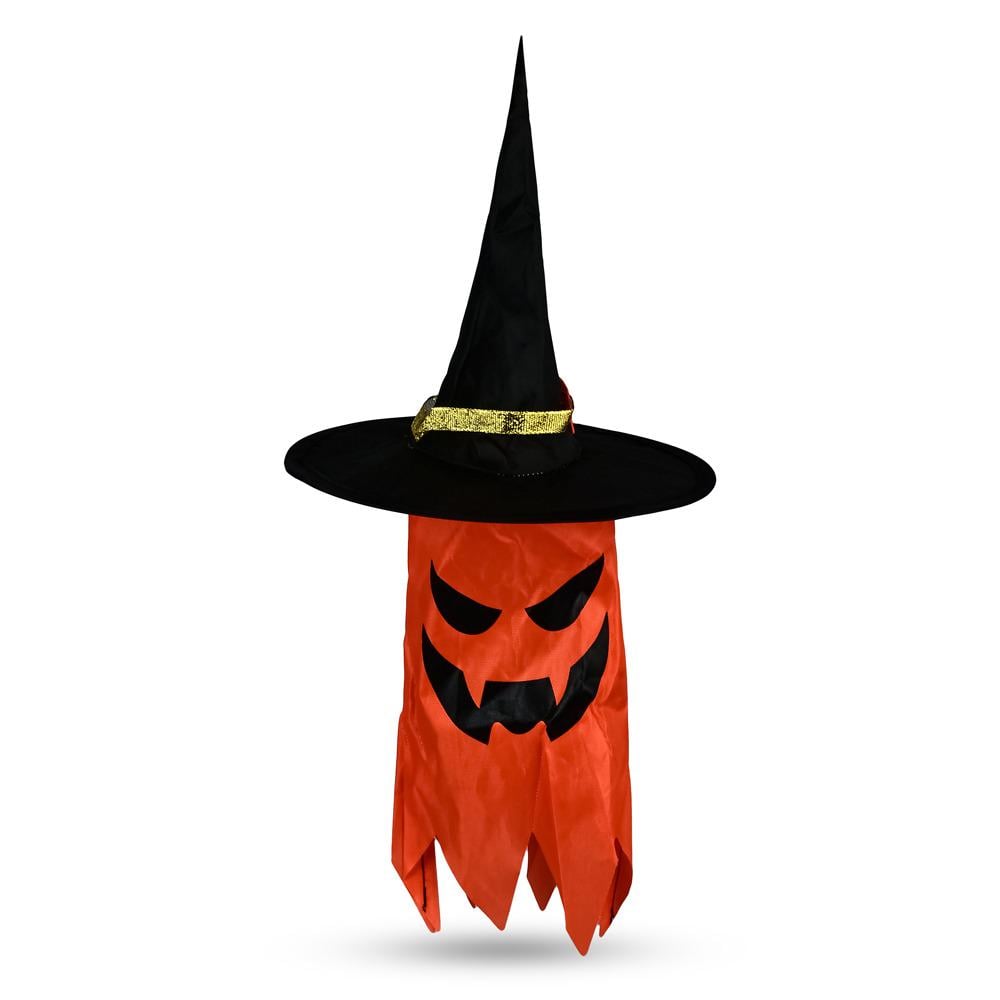 Шляпа-подвеска маскарадная Halloween 40 см с LED подсветкой Красный (R95946)