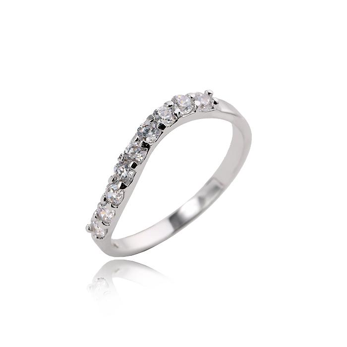 Кольцо с кристаллами Сваровски X10465 Showfay р. 16,5 Белый