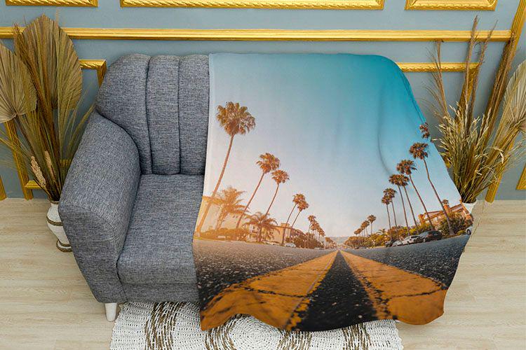 Плед 3D Road Los Angeles плюш двошаровий 135х150 см (114331-2)