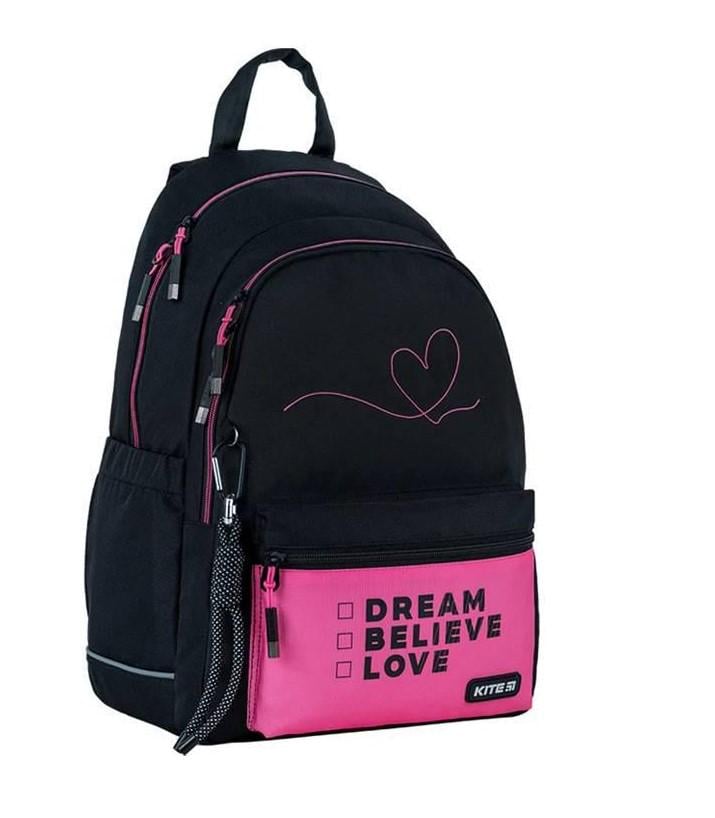 Рюкзак KITE Education teens 42x29x18 см 19 л Черный (K24-2575M (LED)